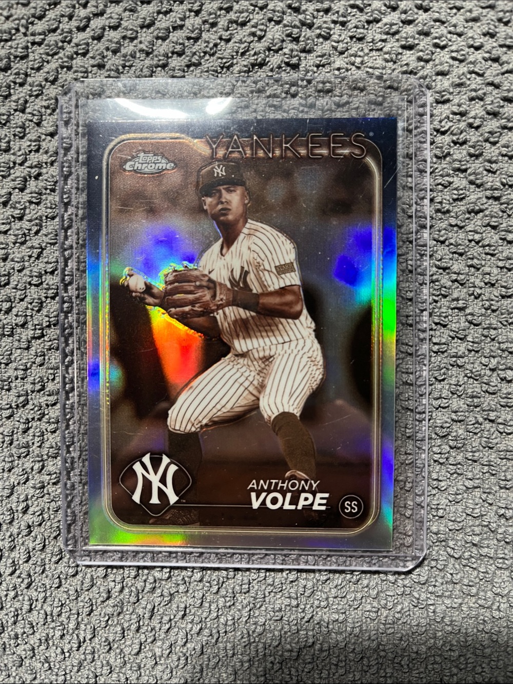 2024 Topps Sepia Negative Refrac Anthony Volpe #236
